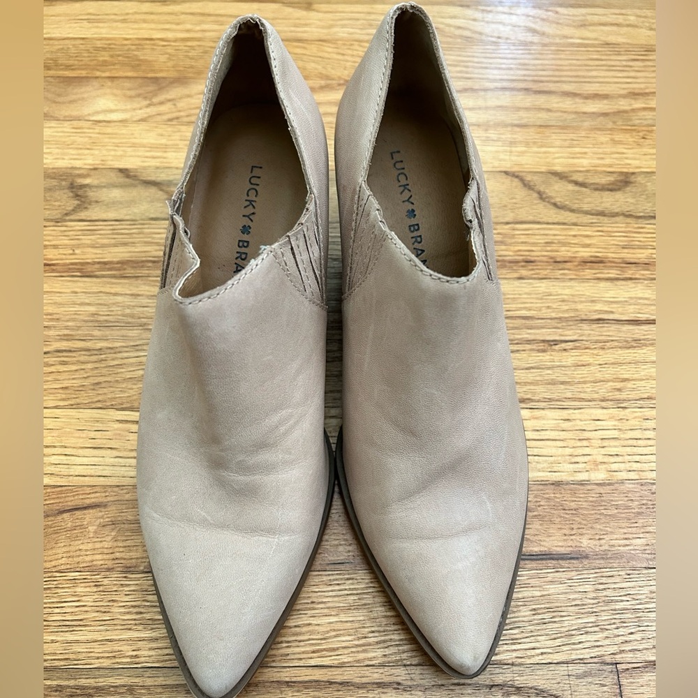 💜💜 LUCKY BRAND LEATHER ANKLE BOOTS SIZE 7.5